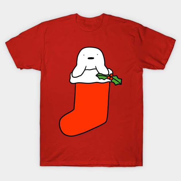 Christmas Stocking Harp Seal T-Shirt by saradaboru